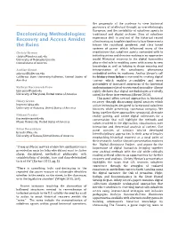 Decolonizing Methodologies: Traditional and Digital Archives