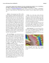 Analysis of Dark Slope Streaks in Noctis Labyrinthus Based on Multitemporal Imagery and Digital Elevation Model Derived from Hrsc Data B