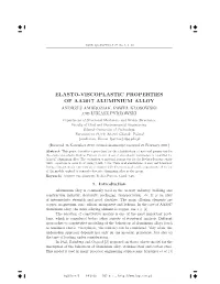 Elasto-Viscoplastic Properties of Aa2017