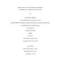 From Text to Tech: Theorizing Changing Experimental Narrative Structures