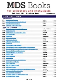 Full Stock List