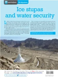 Ice Stupas and Water Security November 2017 Volume 31 Number 2