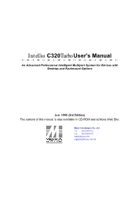 Intellio C320turbo User's Manual