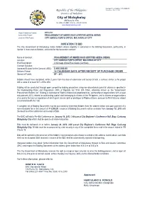 Name of the Procuring Entity