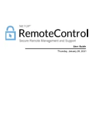 Netop Remote Control 2 Table of Contents