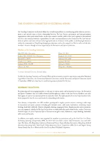 The Standing Committee on External Affairs Members