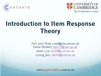 Introduction to Item Response Theory
