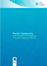 Pacific Community Results Report 2018