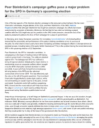 Peer Steinbrück's Campaign Gaffes Pose a Major Problem for the SPD