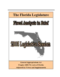The 2005-06 General Appropriations Act (Ch