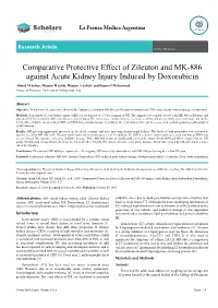 Comparative Protective Effect of Zileuton and MK-886 Against Acute
