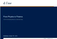 D-Fine from Physics to Finance.Pdf