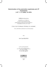 Determination of the Polarization Amplitudes and CP Asymmetries in B 0 → Φ K*(892)0 at Lhcb