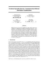 Gradient Sparsification for Communication-Efficient Distributed