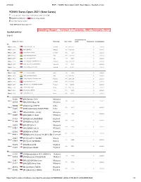 Seeding Report