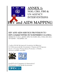 HIV and AIDS MAPPING