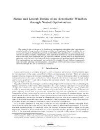 Sizing and Layout Design of an Aeroelastic Wingbox Through Nested Optimization