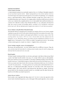 Supplementary Methods Earwax Sample Extraction a Clinical Research Assistant Was Specifically Trained in the Use of the Reiner-A