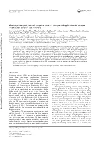 Concepts and Applications for Nitrogen Retention and Pesticide Risk Reduction