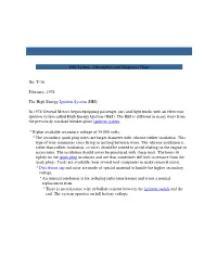 HEI System - Description and Diagnosis Chart