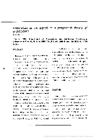 Historicism As an Aspect of a Pragmatist Theory of Architecture A