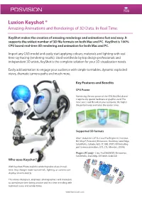 Luxion Keyshot ® Amazing Animations and Renderings of 3D Data