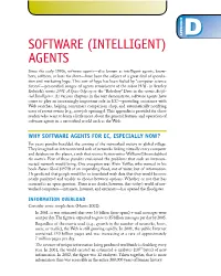 Software (Intelligent) Agents