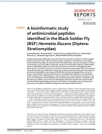 A Bioinformatic Study of Antimicrobial Peptides Identified in The