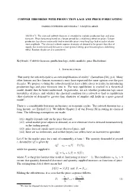 Cobweb Theorems with Production Lags and Price Forecasting