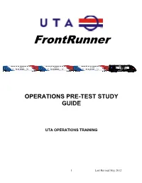 Front Runner Rule Book