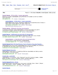 Lorem Ipsum - Google Search 4/25/08 4:11 PM