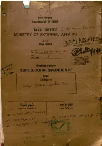 Notes/Correspondence