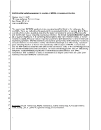 SSX2 Is Differentially Expressed in Models of MERS Coronavirus-PDF 042820