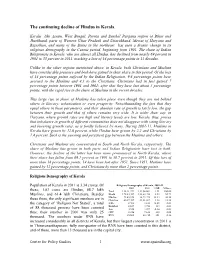 The Continuing Decline of Hindus in Kerala