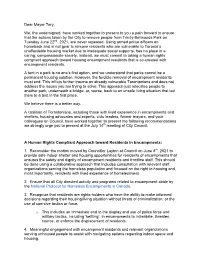 A Path Forward to Ensure That the Actions Taken by the City to Remove People from Trinity-Bellwoods Park on Tuesday June 22Nd, 2021, Are Never Repeated