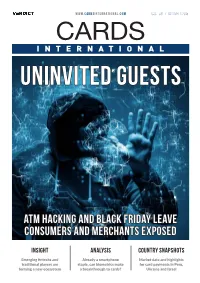 Atm Hacking and Black Friday Leave Consumers and Merchants Exposed