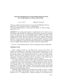 Planning and Engineering of Coastal Flooding Mitigation Works of an Airport Runway in a Storm-Tracked Island