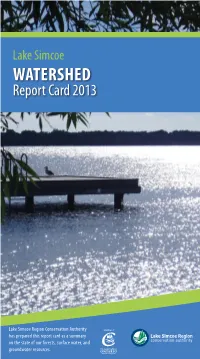 The Lake Simcoe Watershed What You Can Do Where We Are