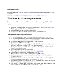 Windows 8 System Requirements