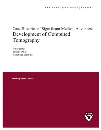 Development of Computed Tomography