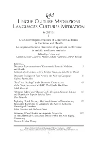 Discourse Strategies of Fake News in the Anti