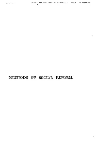 Methods of Social Reform