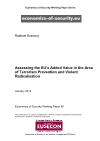 Assessing the EU's Added Value in the Area of Terrorism Prevention
