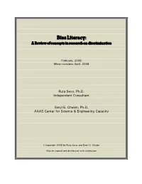 Bias Literacy: a Review of Concepts in Research on Discrimination