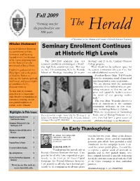 Fall 2009 – Newsletter