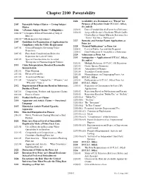 MPEP Chapter 2100