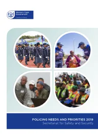 Policing Needs and Priorities Report 2019