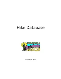 Sbhc Hike Database 01-01-15 R1