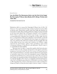 The Renaissance Arctic and the End of the Image, By