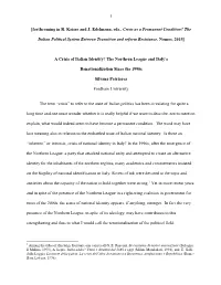 1 [Forthcoming in R. Kaiser and J. Edelmann, Eds., Crisis As A